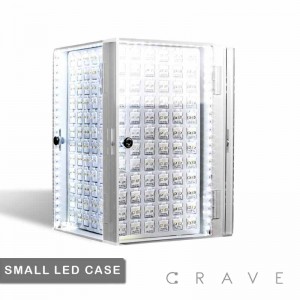 288 PAIRS CUBIC EARRING FOUR-SIDED TRAY LED CASE (360 TURNING DISPLAY SET)